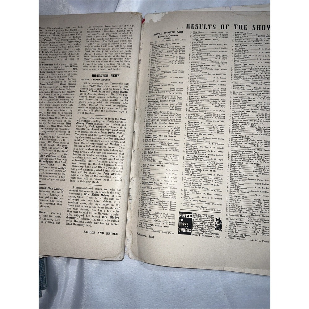 Saddle and Bridle Magazine February 1951 Vol XXIV - Picture 7 of 7